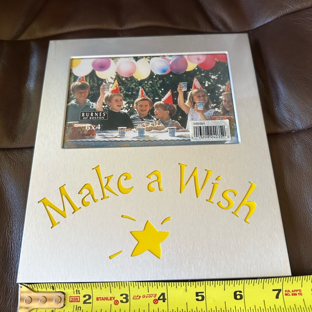 Burnes of Boston 6x4,Make a Wish picture frame. Never used. NWT